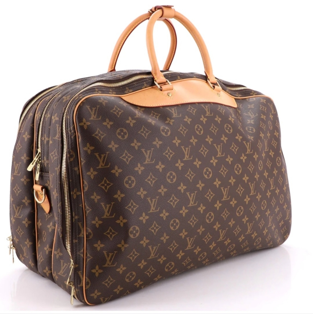 Authentic LOUIS VUITTON Alize 3 PochesMonogram Suitcase Travel Bag Luggage